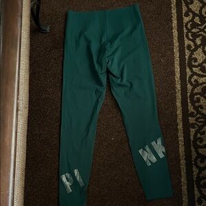 PINK Victoria's Secret Forest Green Leggings